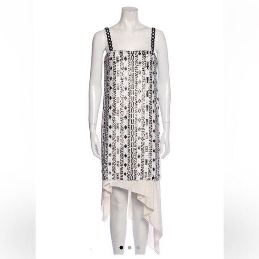 3.1‎ Phillip Lim Bohemian Sequin Dress Sz 2 White Copper Party Event Designer